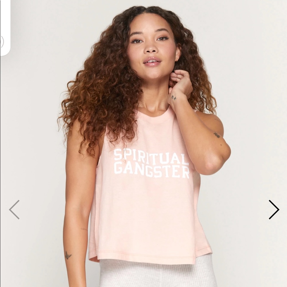 Spiritual Gangster Varsity Crop Tank